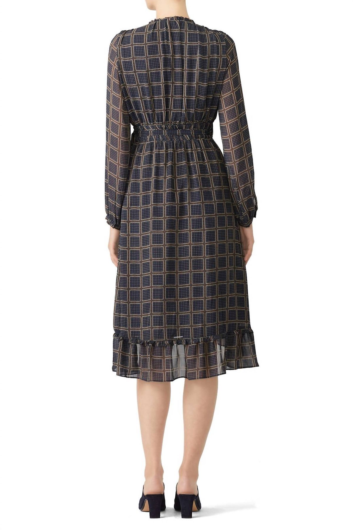 Style 1-3363980565-149-1 dRA Los Angeles Size L Long Sleeve Navy Blue Cocktail Dress on Queenly