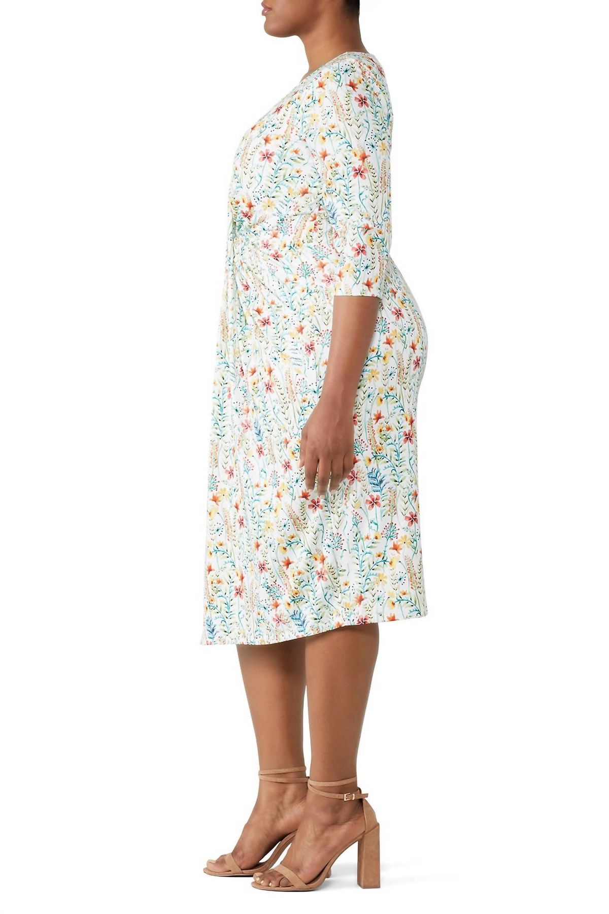 Style 1-3757373068-397-1 Jason Wu x ELOQUII Size 14 Floral White Cocktail Dress on Queenly