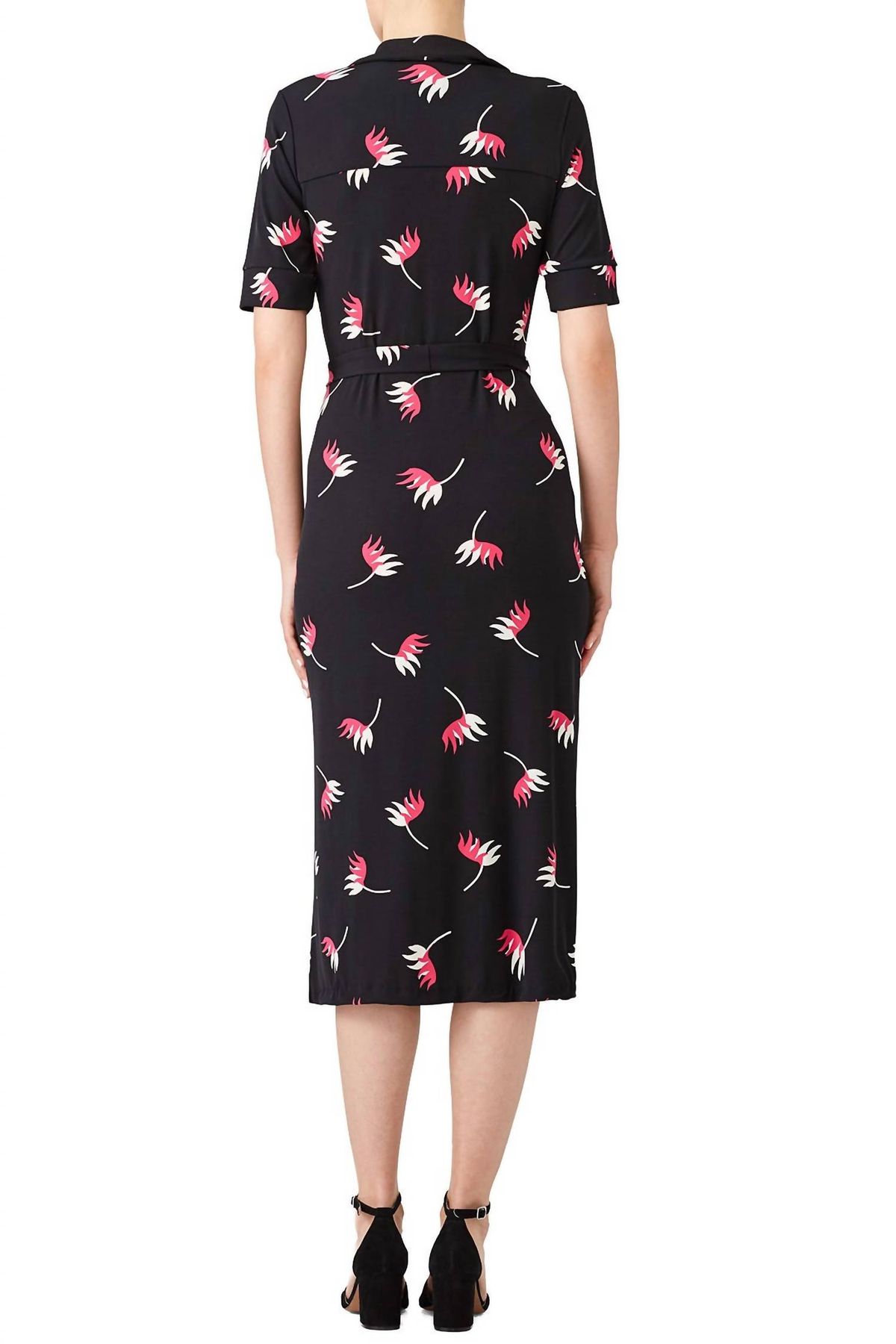 Style 1-381889039-5655-1 leota Size S High Neck Floral Black Cocktail Dress on Queenly