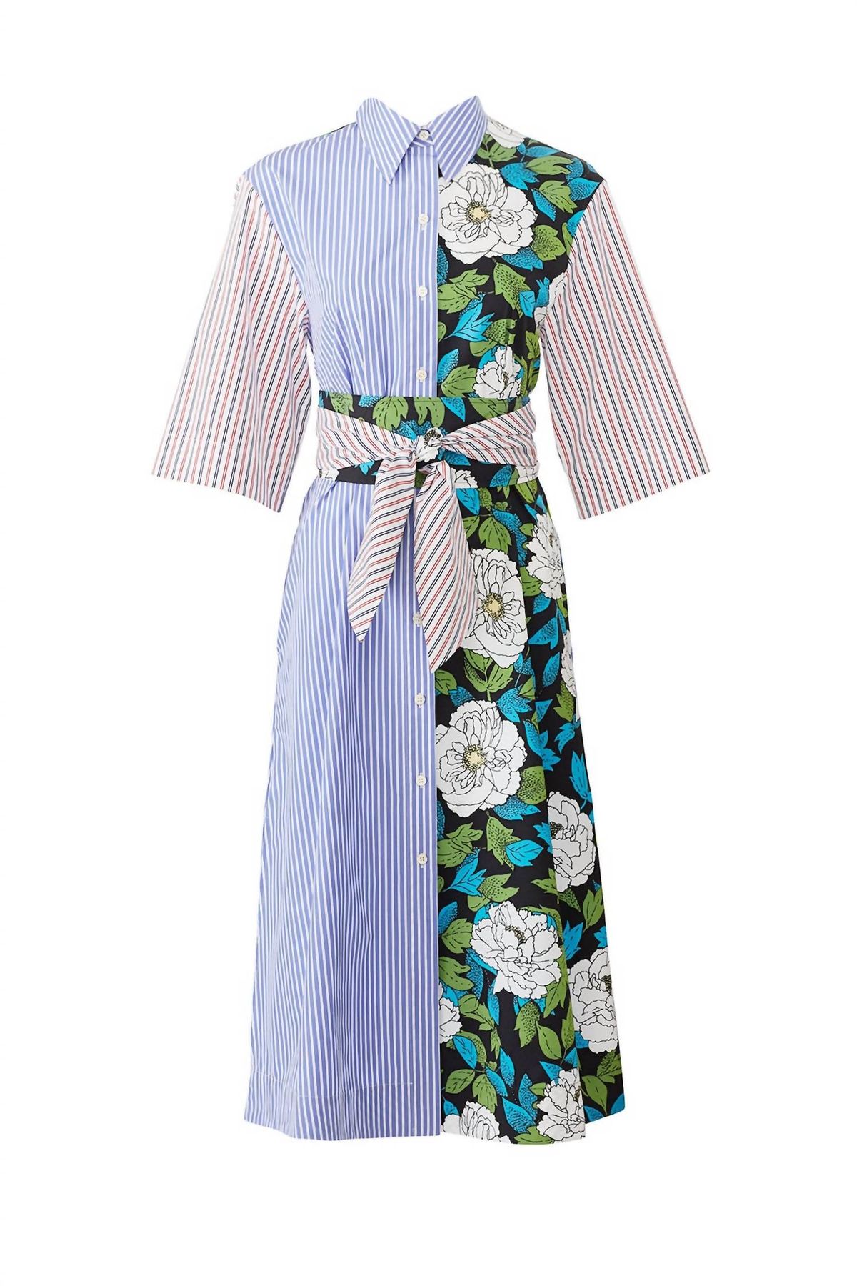Style 1-3822214509-5673-1 Diane von Furstenberg Size XS High Neck Floral Blue Cocktail Dress on Queenly