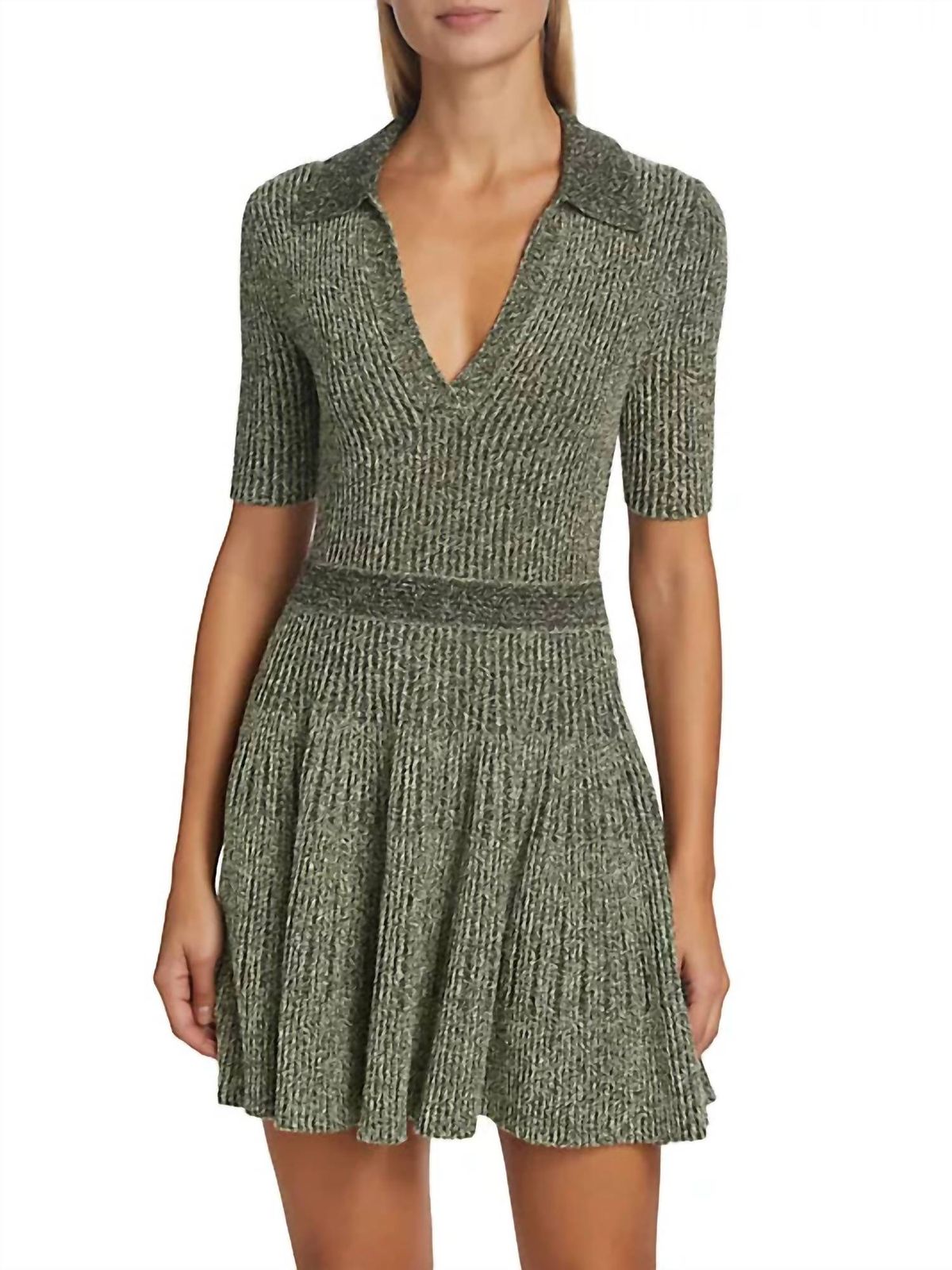 Style 1-3970970429-70 JONATHAN SIMKHAI Size XS High Neck Green Cocktail Dress on Queenly