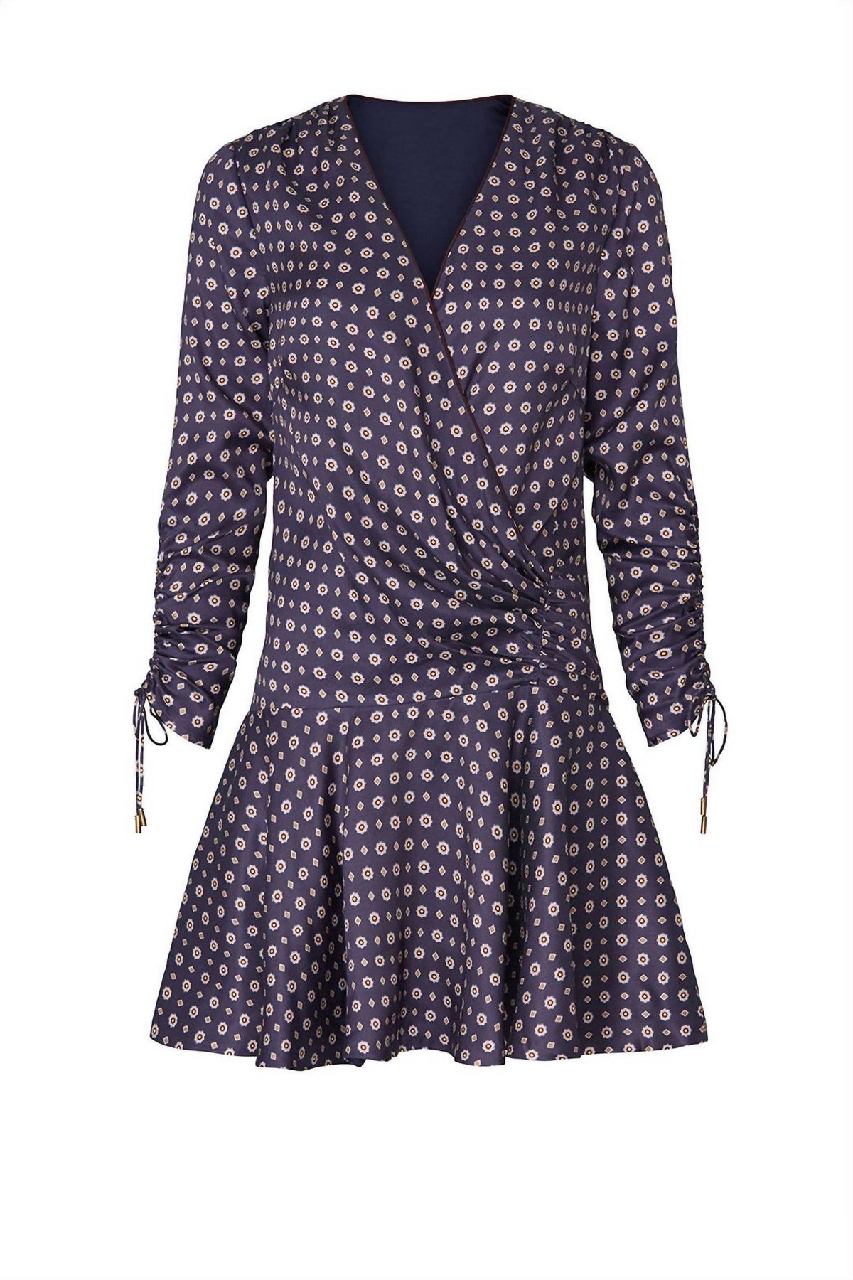 Style 1-4233720209-472-1 JONATHAN SIMKHAI Plus Size 16 Long Sleeve Purple Cocktail Dress on Queenly