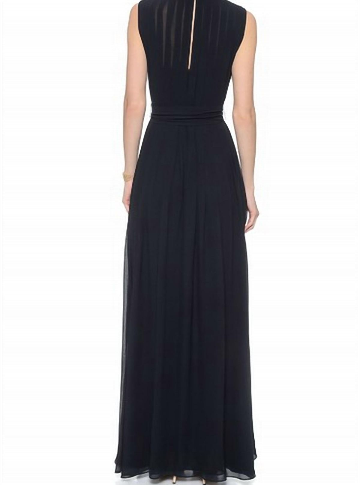 Style 1-4289797090-425 L'Agence Size 8 Black Floor Length Maxi on Queenly