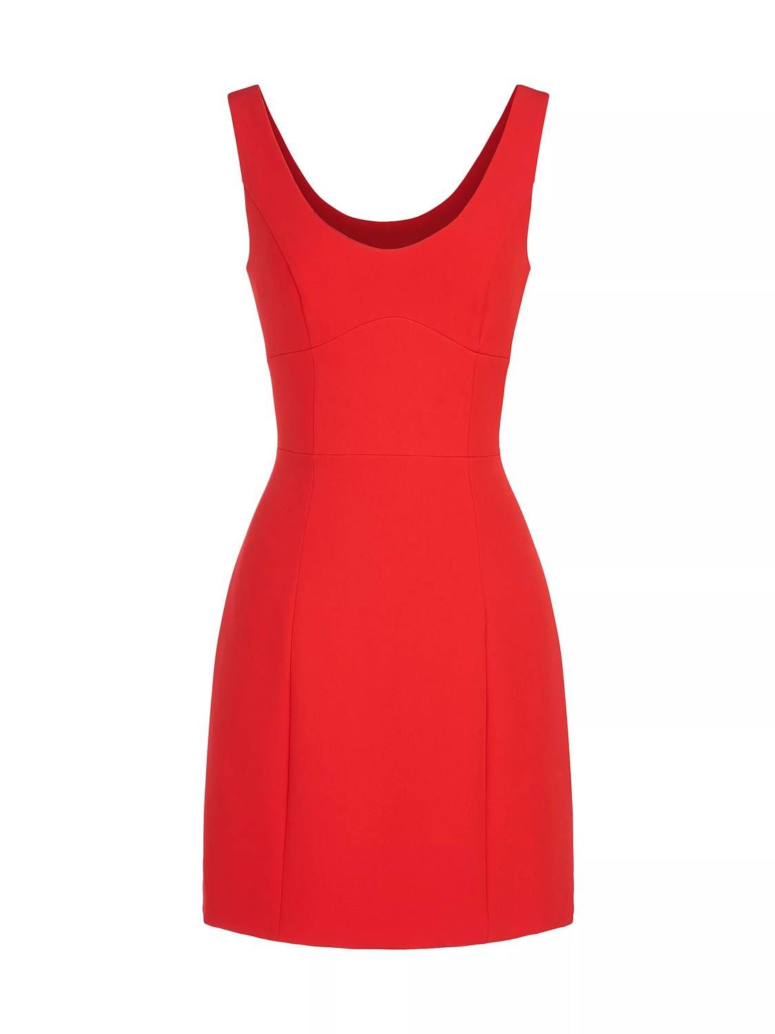 Style 1-615372338-1498 HALSTON HERITAGE Size 4 Red Cocktail Dress on Queenly