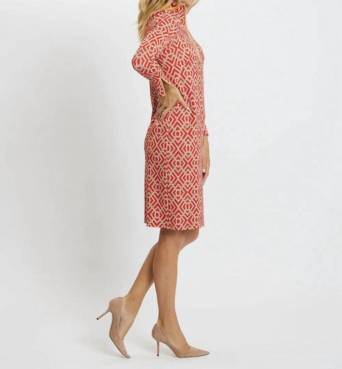 Style 1-634564149-74 JUDE CONNALLY Size S Orange Cocktail Dress on Queenly