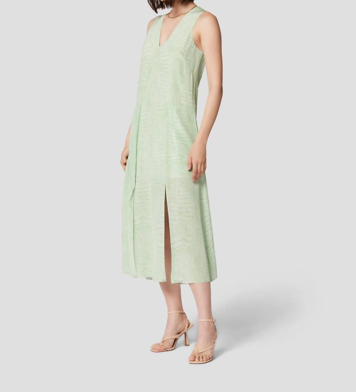 Style 1-1002712798-74 Equipment Size S Satin Green Cocktail Dress on Queenly