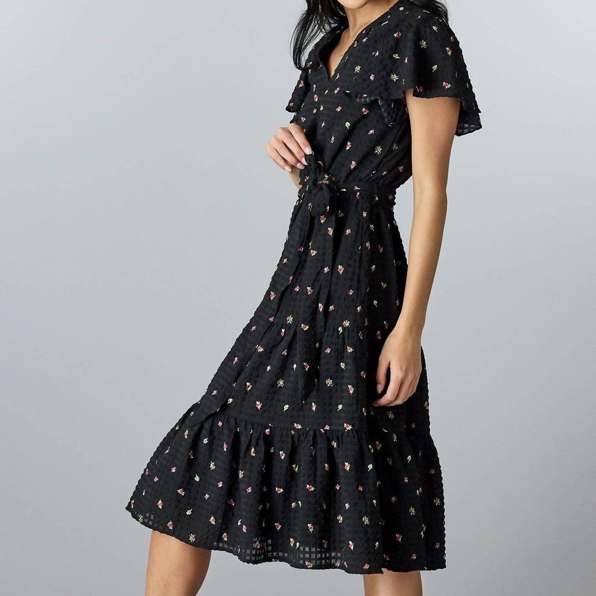 Style 1-1147589083-1691 DOWNEAST Size XL Black Cocktail Dress on Queenly