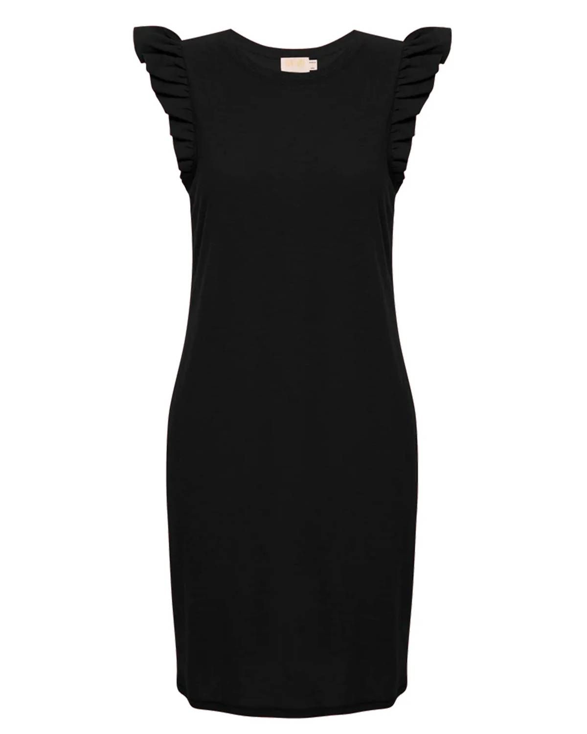 Style 1-1444934293-149 Nation LTD Size L Cap Sleeve Black Cocktail Dress on Queenly
