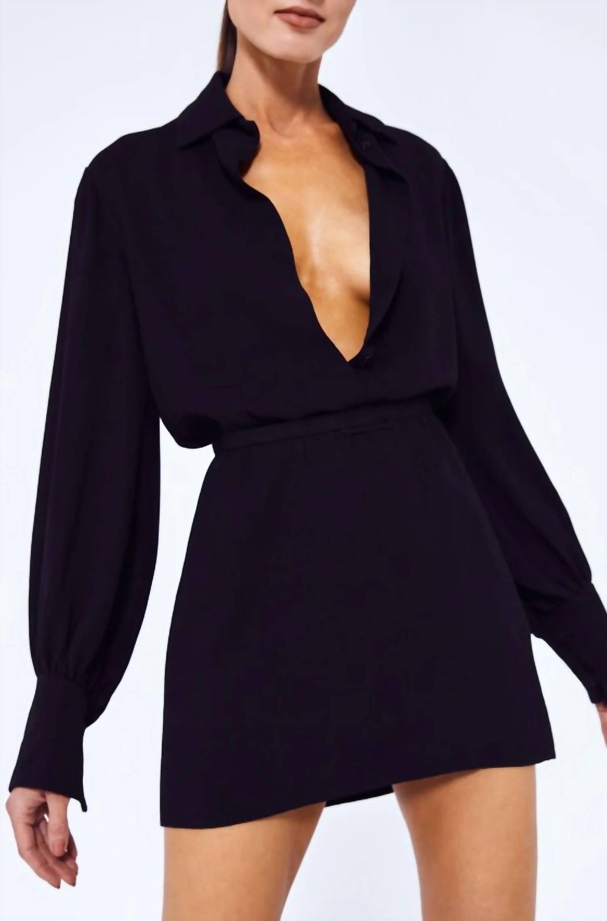 Style 1-1468675497-149 ALEXIS Size L Long Sleeve Black Cocktail Dress on Queenly