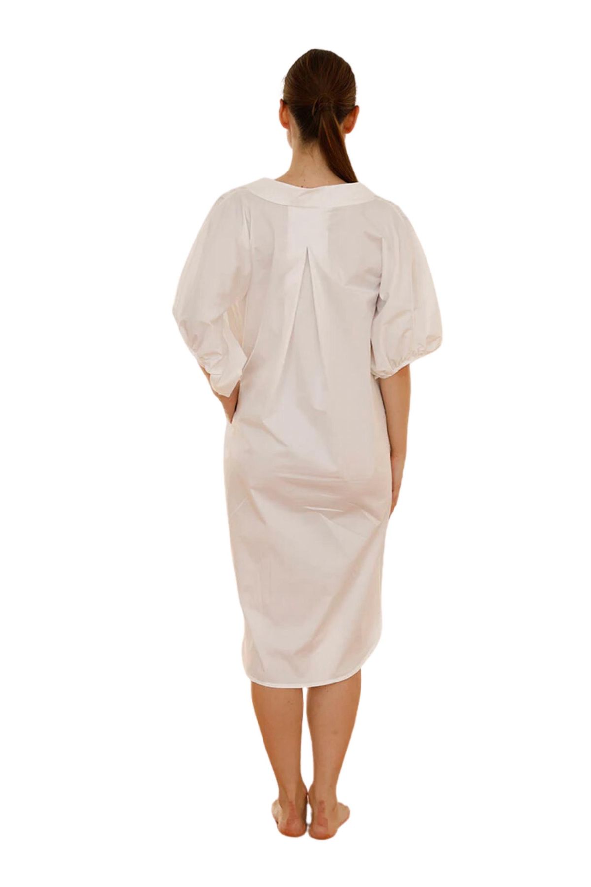 Style 1-1945675470-149 MONICA NERA Size L High Neck White Cocktail Dress on Queenly