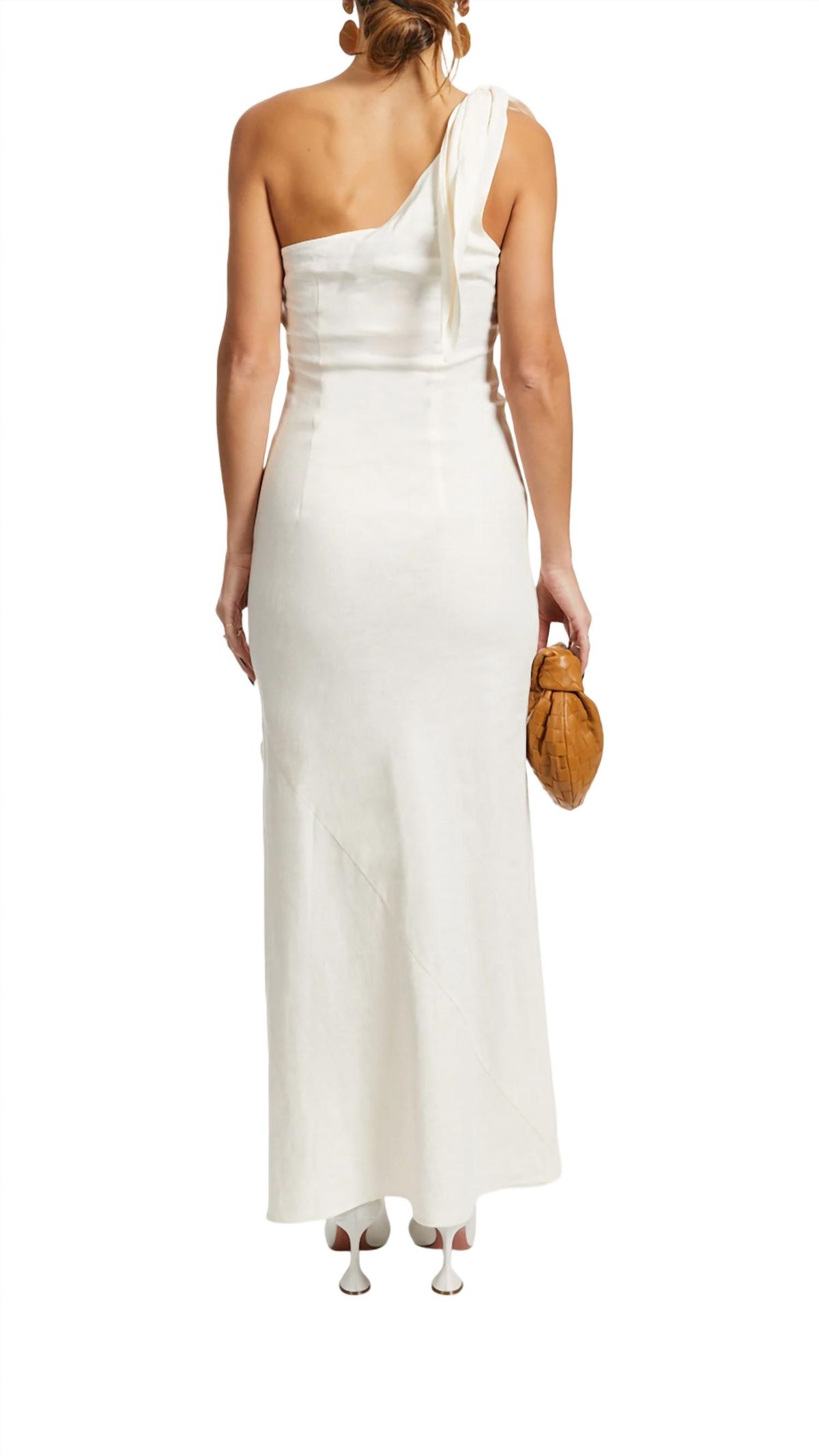 Style 1-2027126447-70 cult gaia Size XS One Shoulder White Cocktail Dress on Queenly