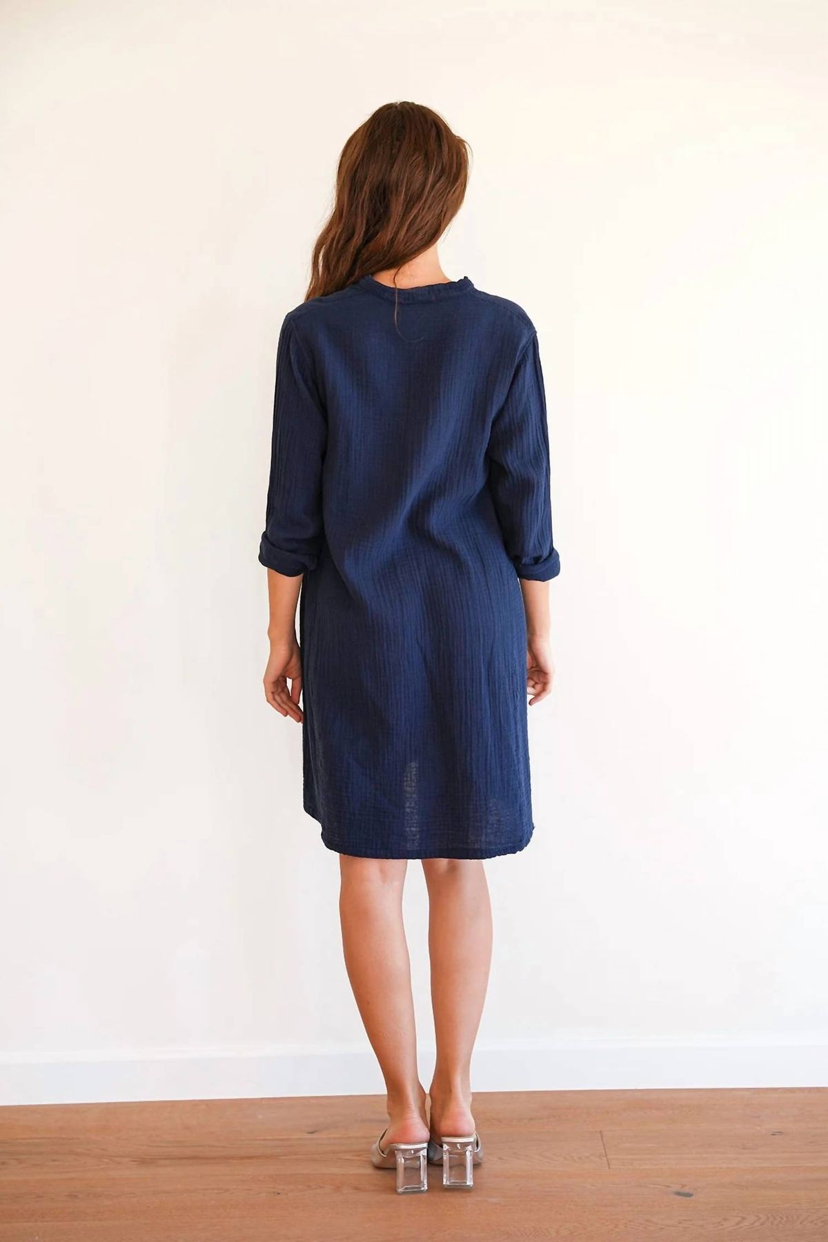 Style 1-237164298-892 STARKx Size M High Neck Navy Blue Cocktail Dress on Queenly
