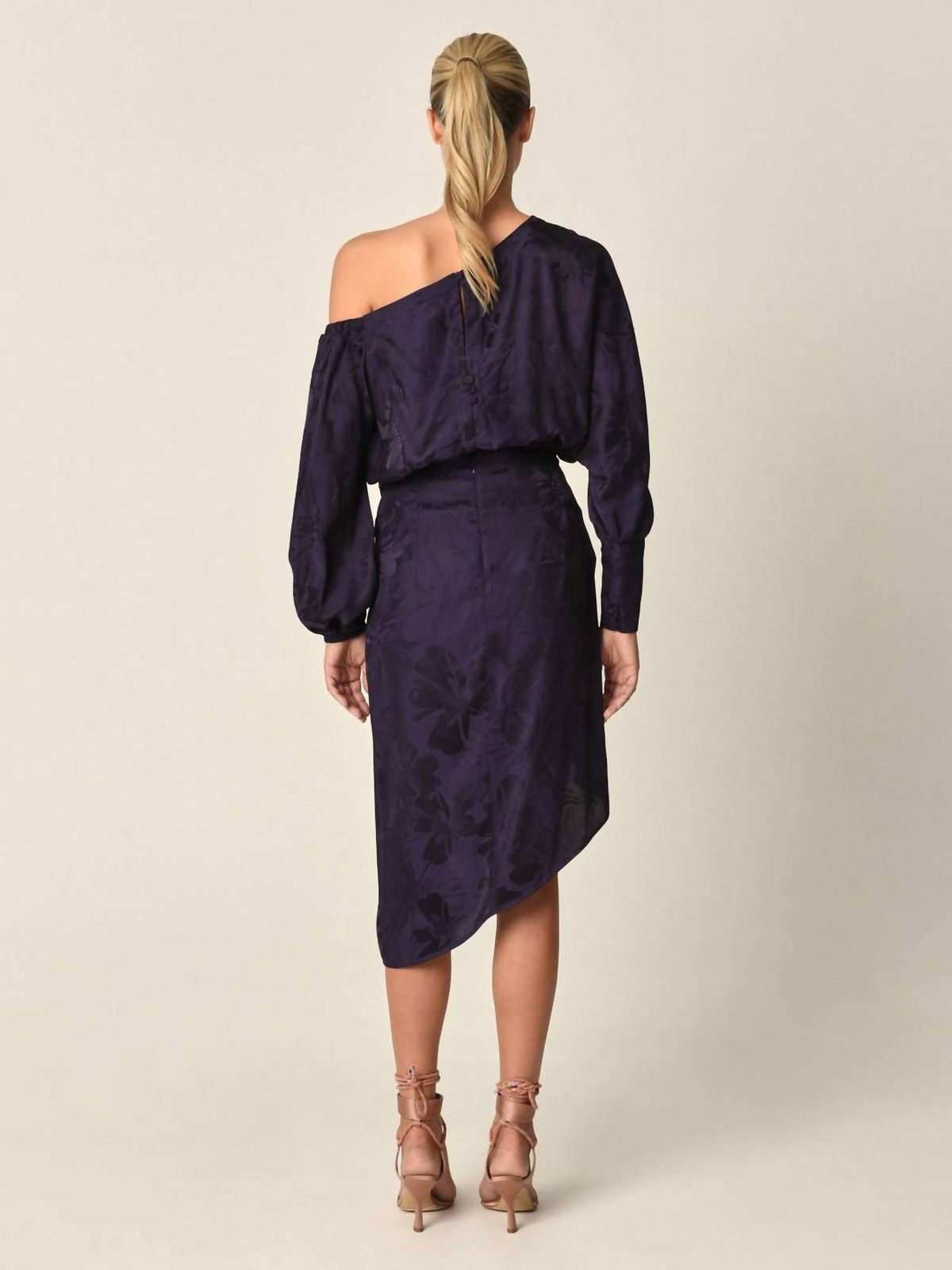 Style 1-3381422865-74 Silvia Tcherassi Size S Floral Purple Cocktail Dress on Queenly