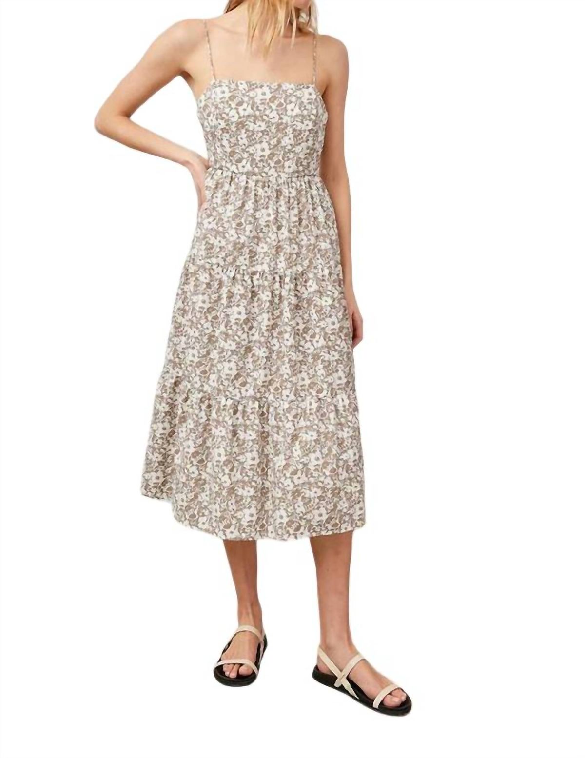 Style 1-3432174887-149 Rails Size L Floral White Cocktail Dress on Queenly