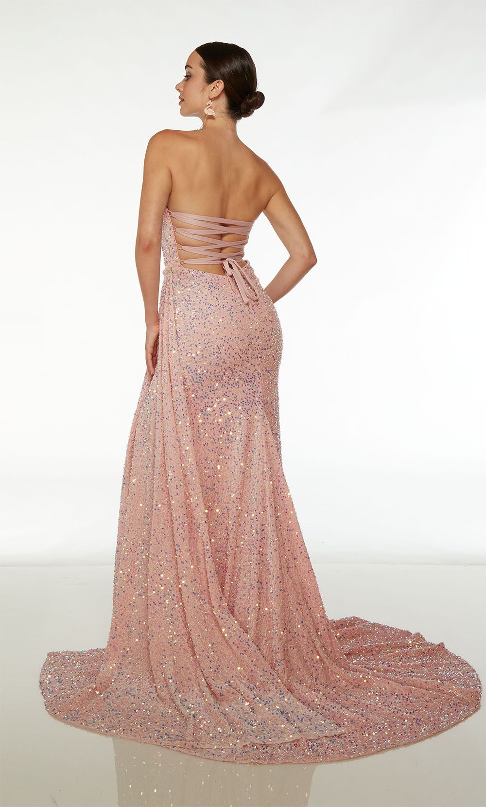 Style 61537 Alyce Paris Size 10 Pink Floor Length Maxi on Queenly