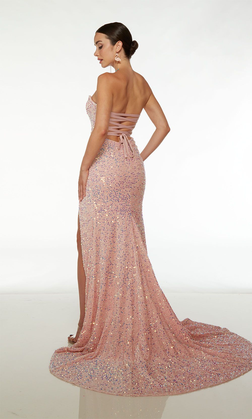 Style 61537 Alyce Paris Size 10 Pink Floor Length Maxi on Queenly