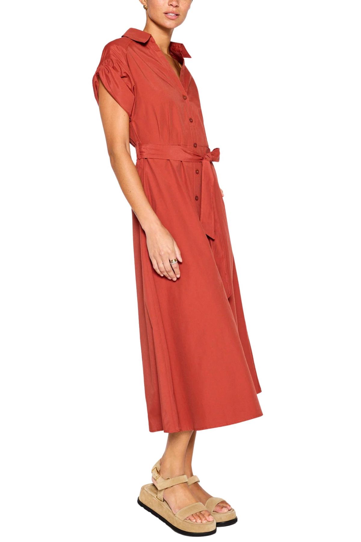 Style 1-388455439-149 Brochu Walker Size L High Neck Red Cocktail Dress on Queenly