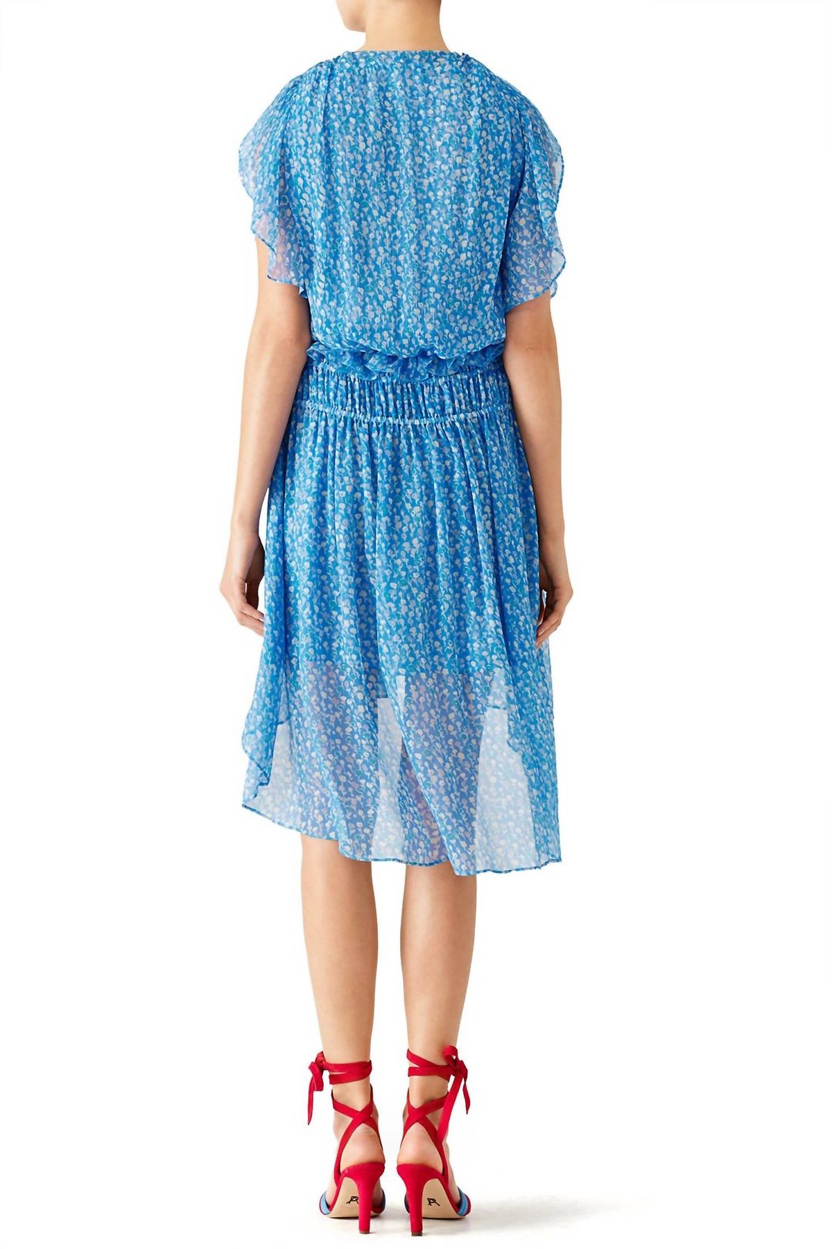 Style 1-390734277-70-1 THE KOOPLES Size XS Satin Blue Cocktail Dress on Queenly