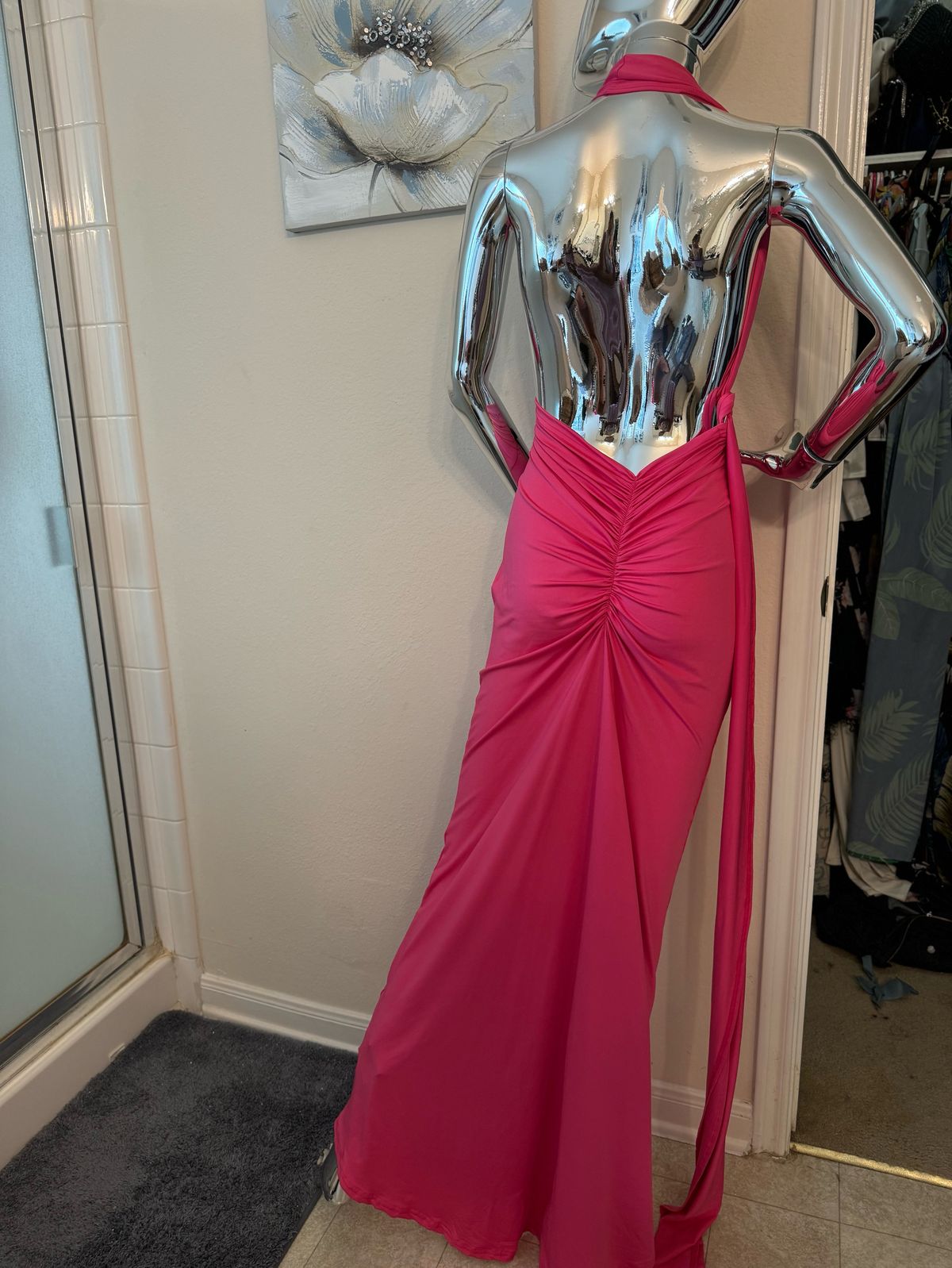 Size 12 Pink Mermaid Dress on Queenly