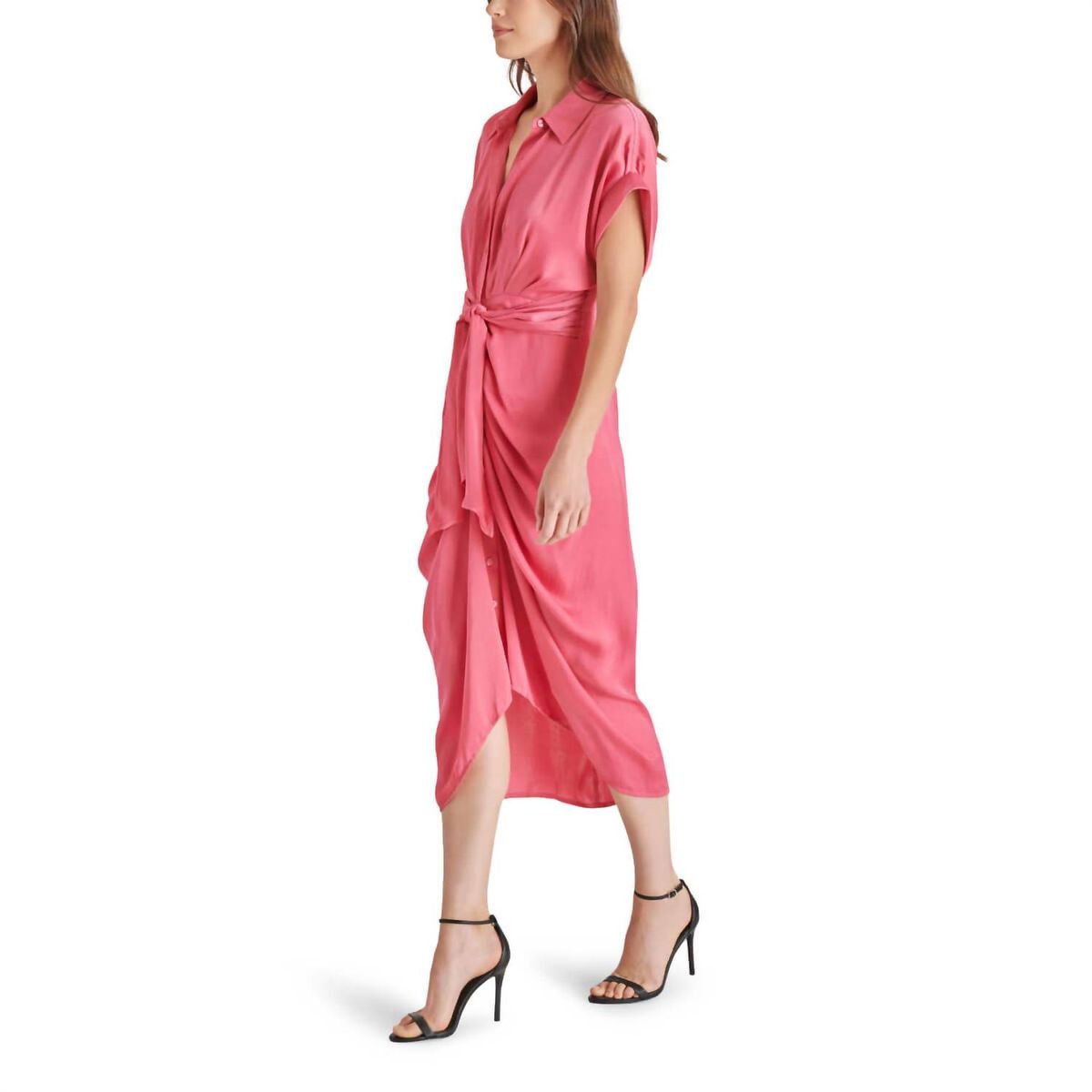 Style 1-550437139-1901 STEVE MADDEN Size 6 High Neck Pink Cocktail Dress on Queenly