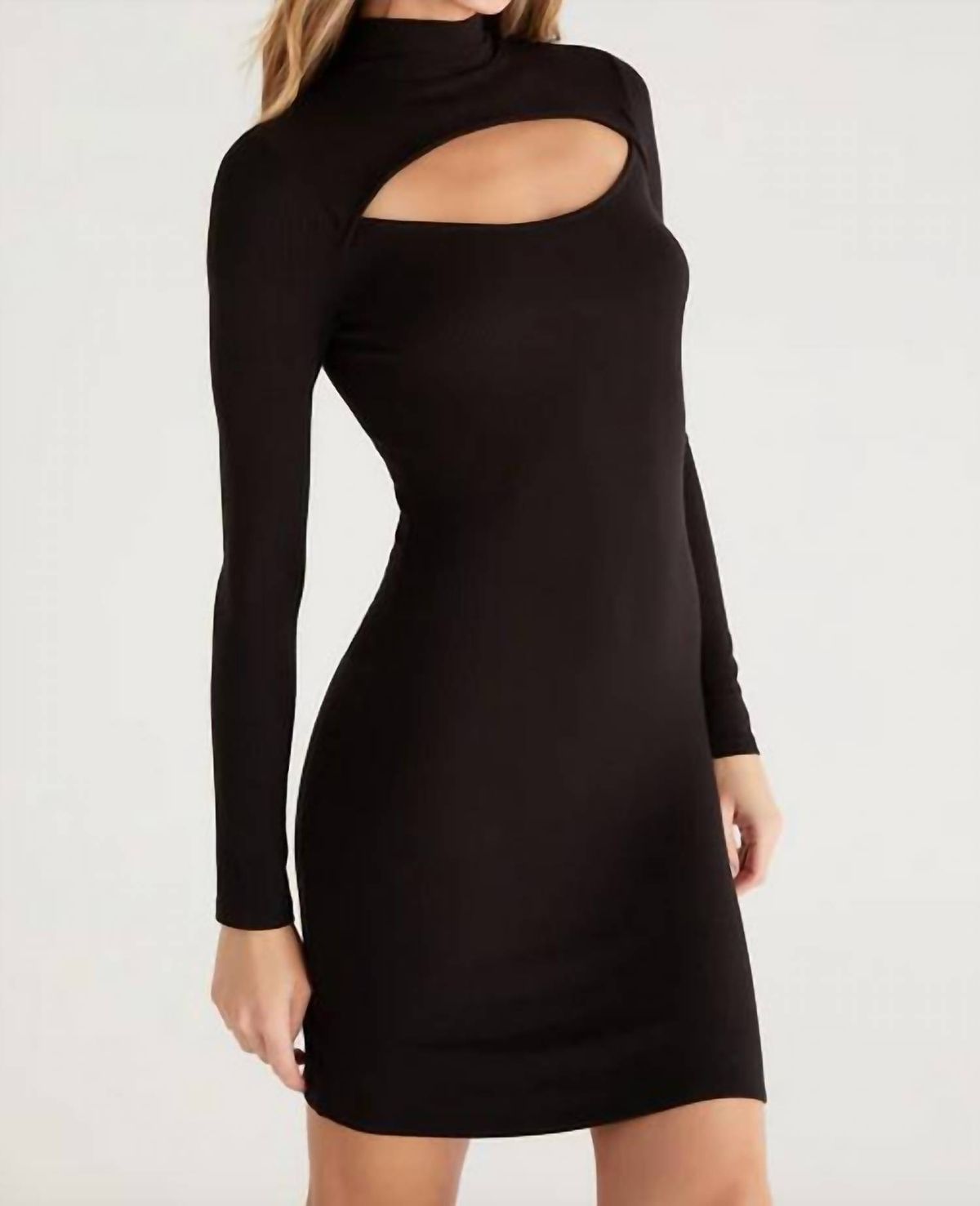 Style 1-597887529-149 Z Supply Size L Black Cocktail Dress on Queenly