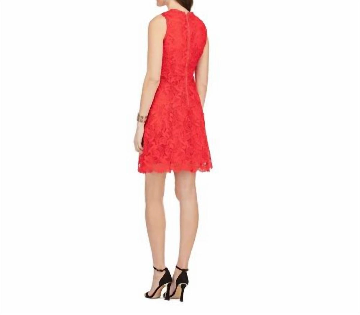 Style 1-1025945431-149 Jade Size L Lace Red Cocktail Dress on Queenly