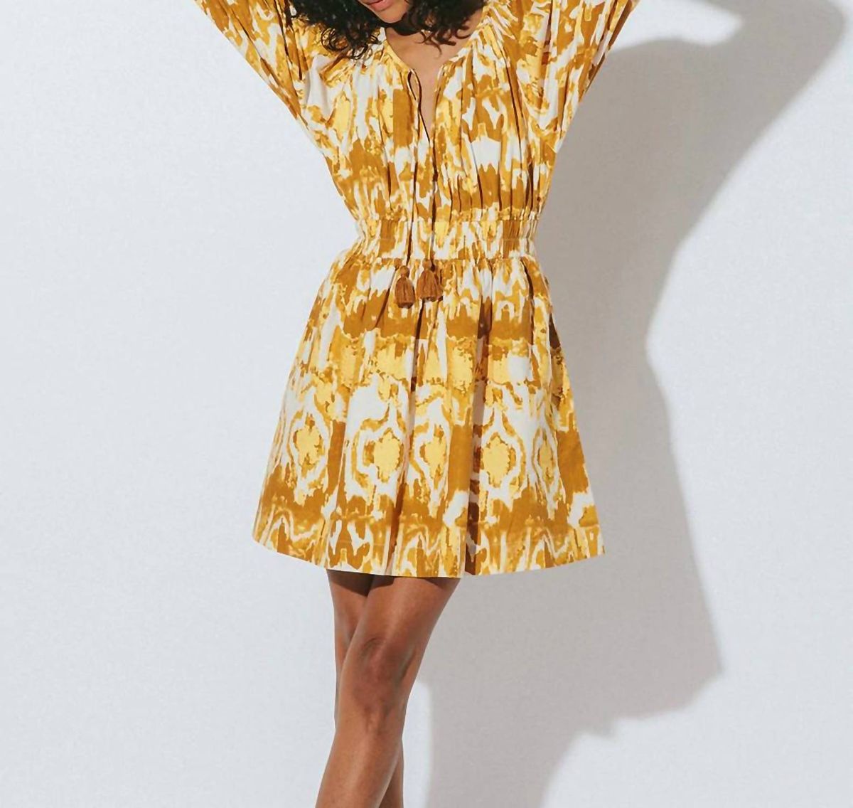 Style 1-1262624232-74 Cleobella Size S Yellow Cocktail Dress on Queenly