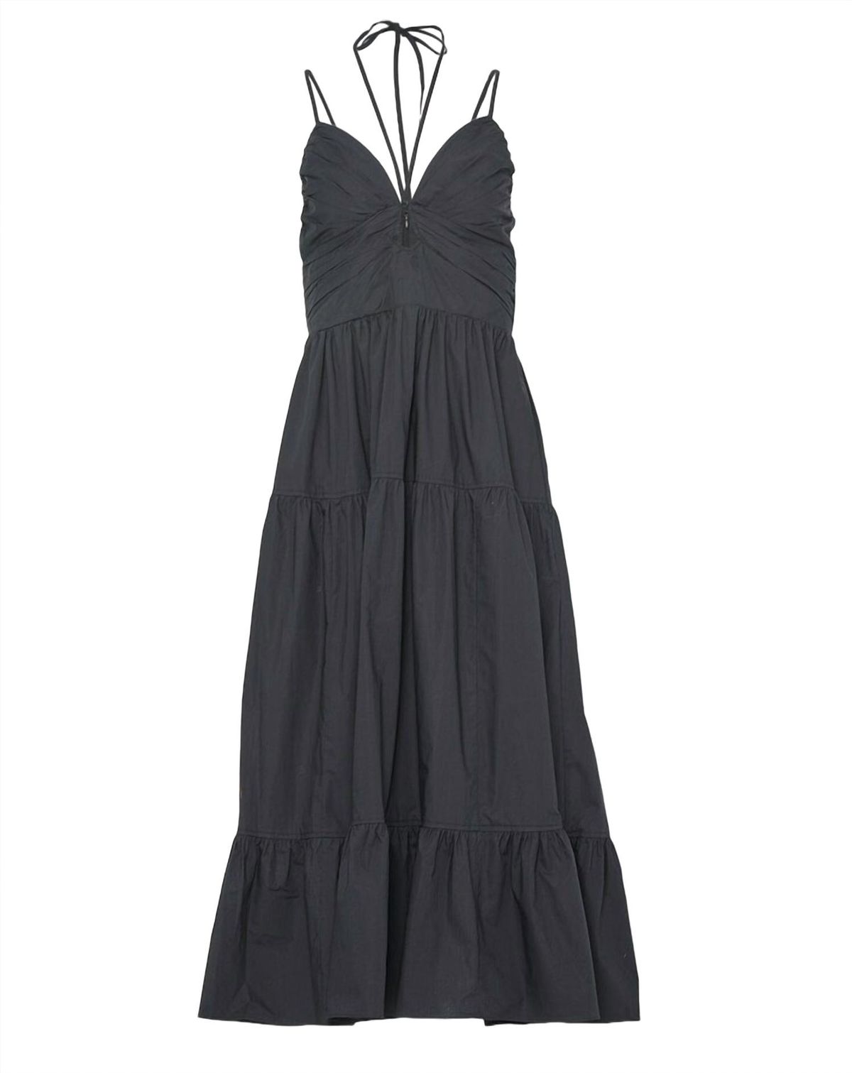 Style 1-1352715935-425 Ulla Johnson Size 8 Halter Black Cocktail Dress on Queenly
