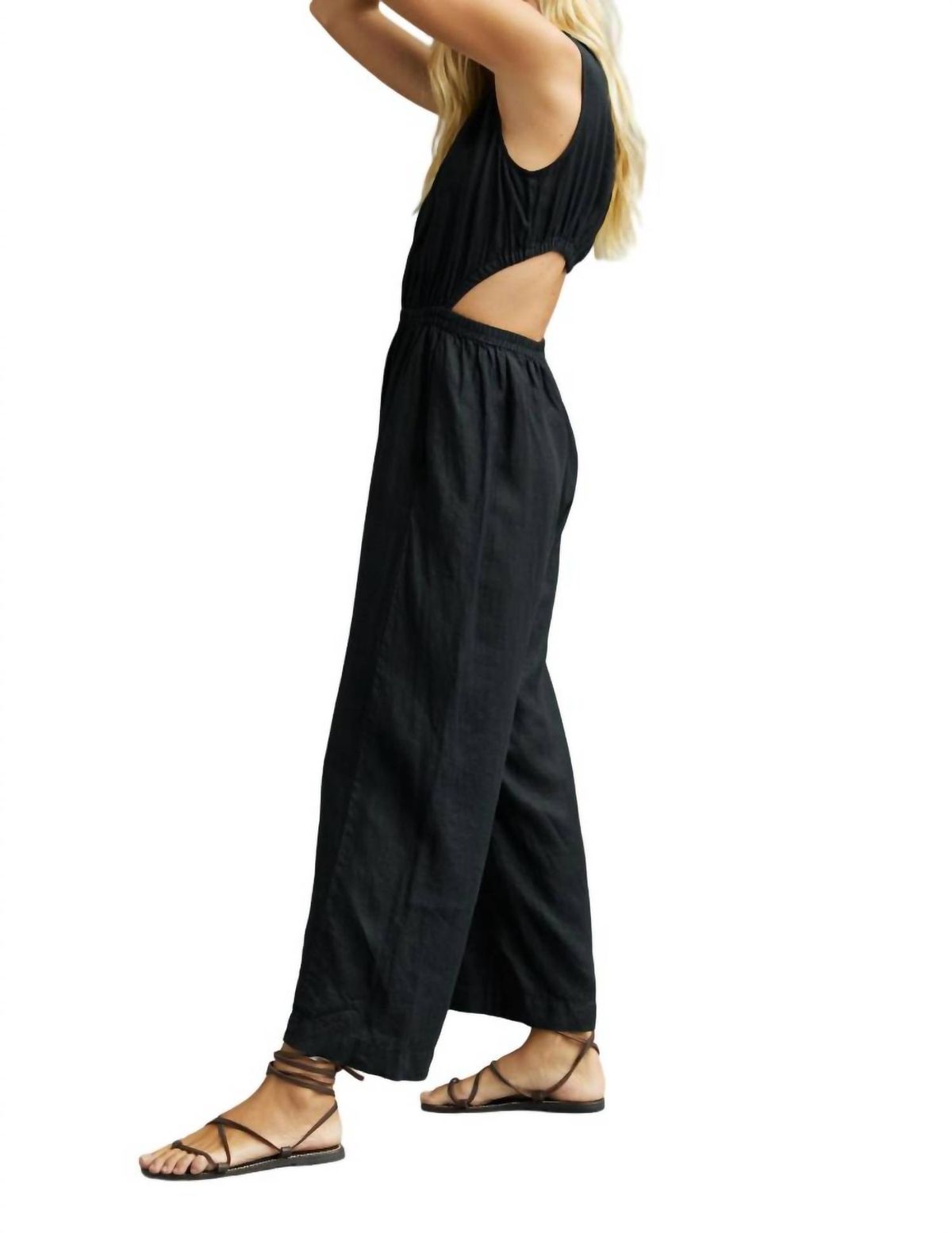 Style 1-1818098760-892 Velvet by Graham & Spencer Size M Black Formal Jumpsuit on Queenly