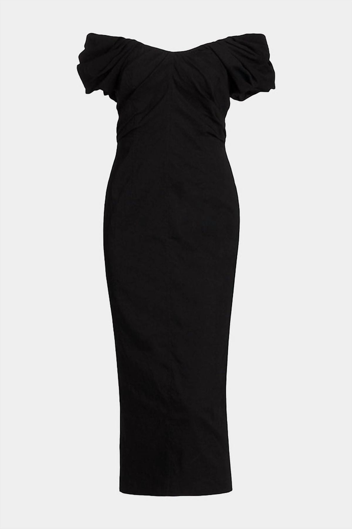 Style 1-2169317342-1901 A.L.C. Size 6 Off The Shoulder Black Cocktail Dress on Queenly