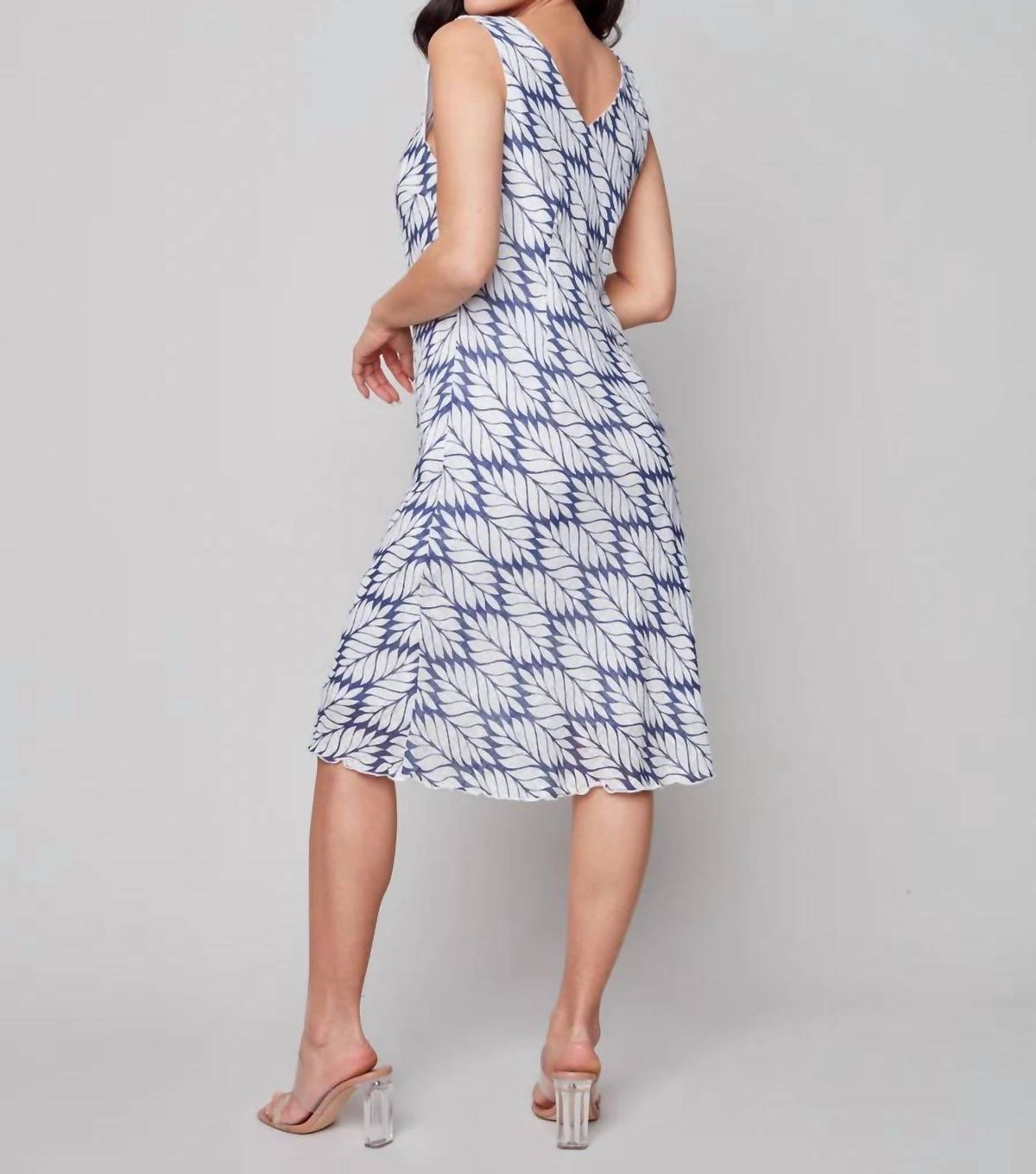 Style 1-2635403678-149 CHARLIE B Size L Blue Cocktail Dress on Queenly