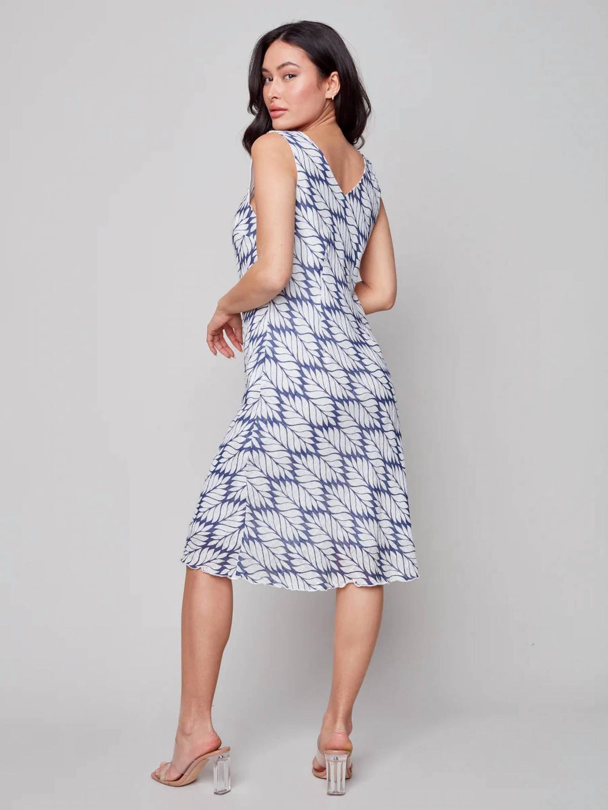 Style 1-2635403678-149 CHARLIE B Size L Blue Cocktail Dress on Queenly