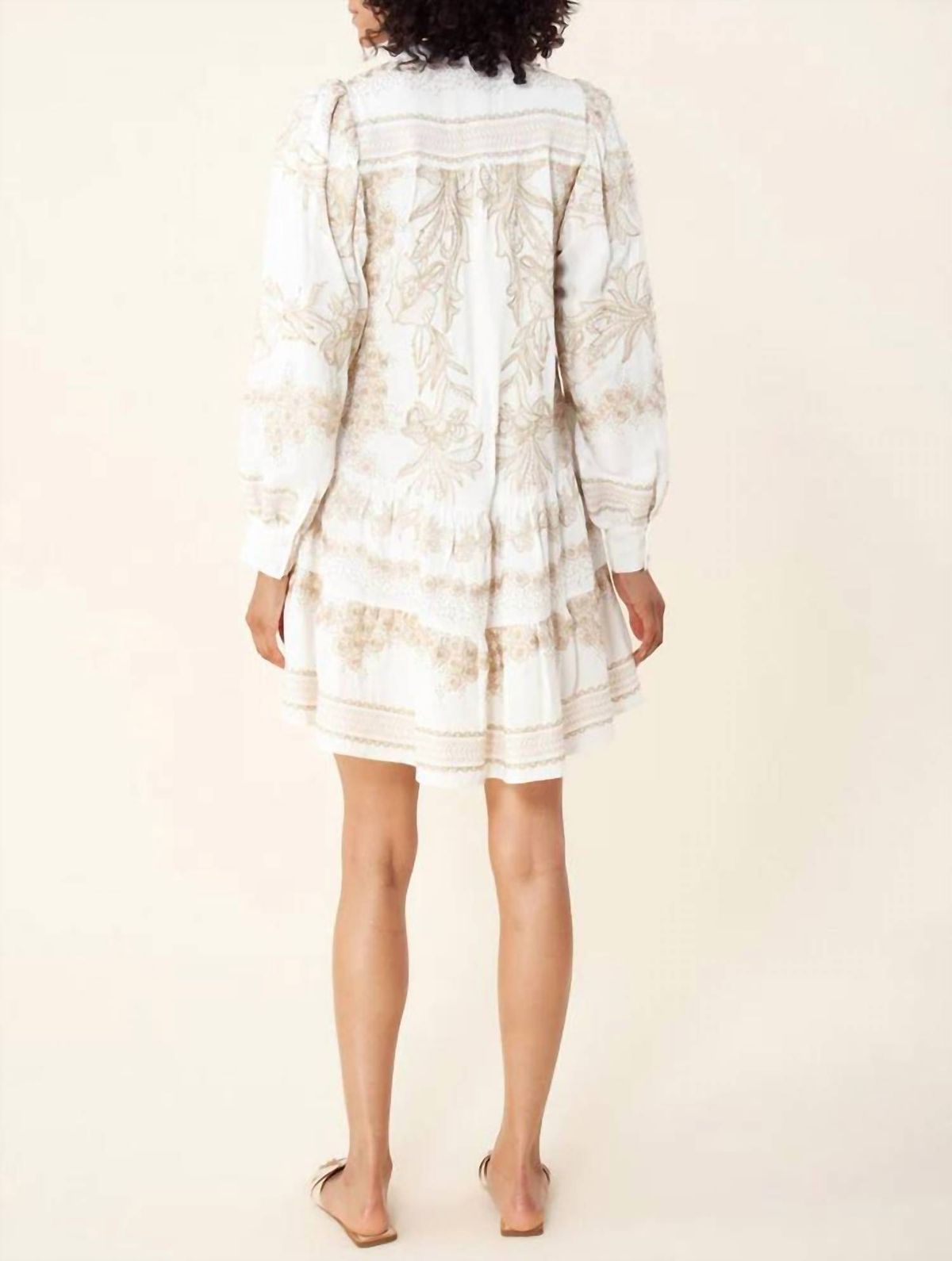Style 1-2684208243-892 HALE BOB Size M Long Sleeve White Cocktail Dress on Queenly