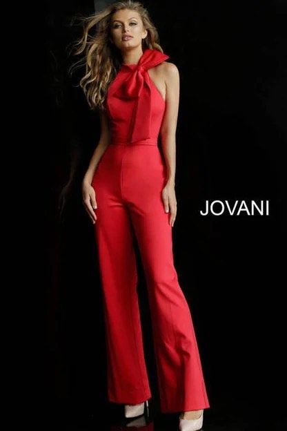 Jovani Size 0 Pageant High Neck Purple Formal Jumpsuit on Queenly