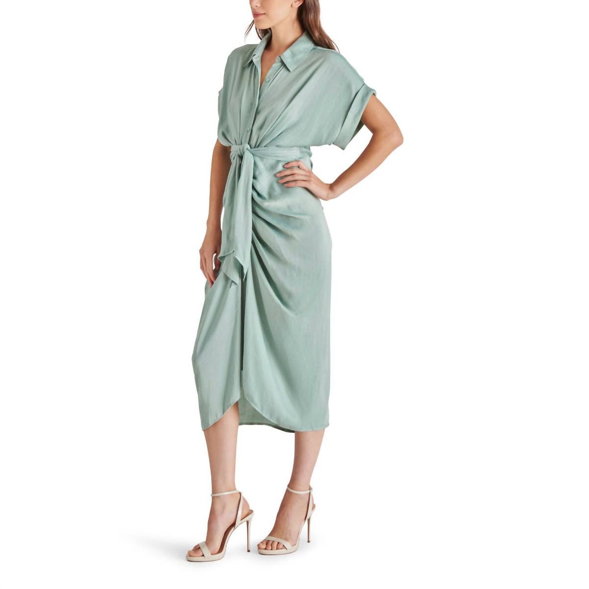 Style 1-2885729926-1498 STEVE MADDEN Size 4 Green Cocktail Dress on Queenly