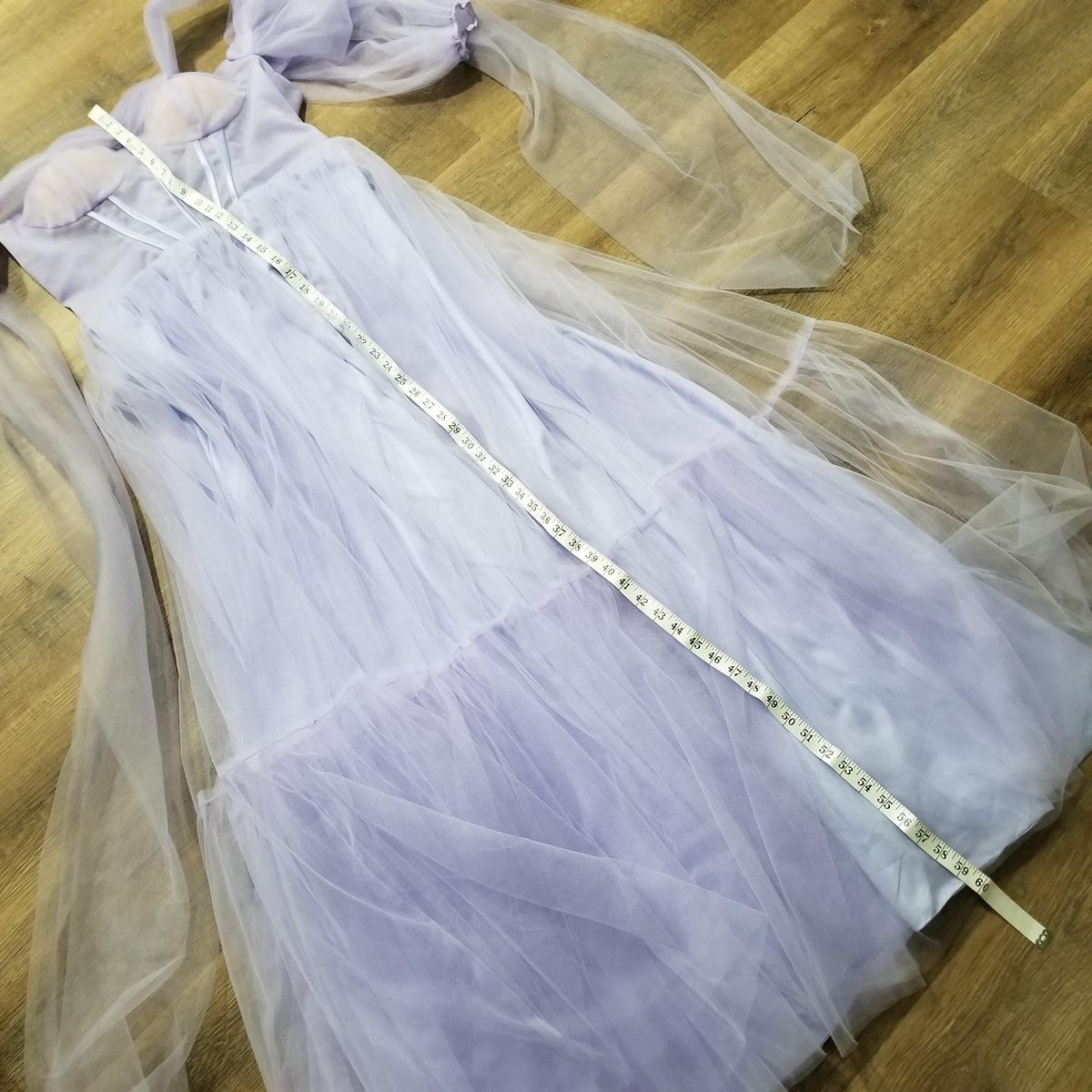 Dupe of Milla "Ocean Wave" Size 8 Sheer Purple Ball Gown on Queenly
