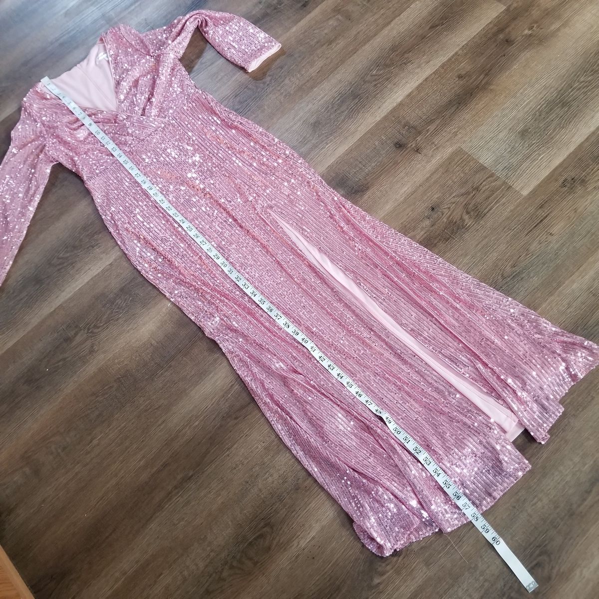 Ever Pretty Size 8 Plunge Pink Side Slit Dress on Queenly