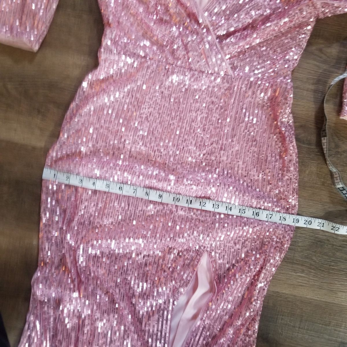 Ever Pretty Size 8 Plunge Pink Side Slit Dress on Queenly