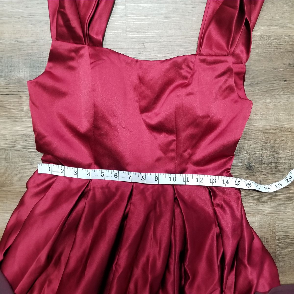 Missyeti Size 10 Cap Sleeve Red A-line Dress on Queenly