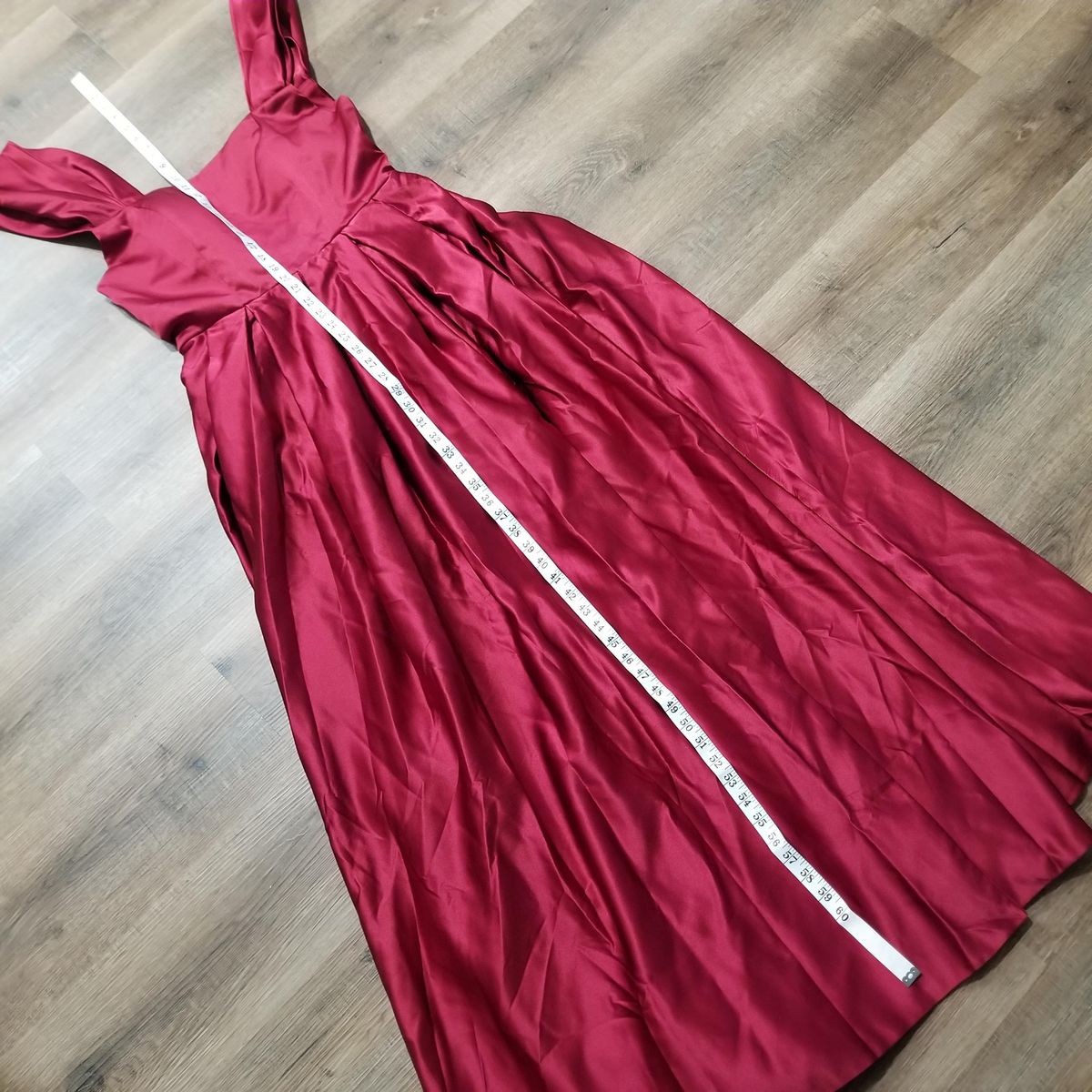 Missyeti Size 10 Cap Sleeve Red A-line Dress on Queenly