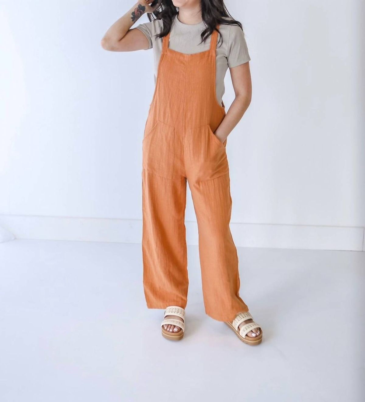 Style 1-3126761151-892 Billabong Size M Orange Formal Jumpsuit on Queenly