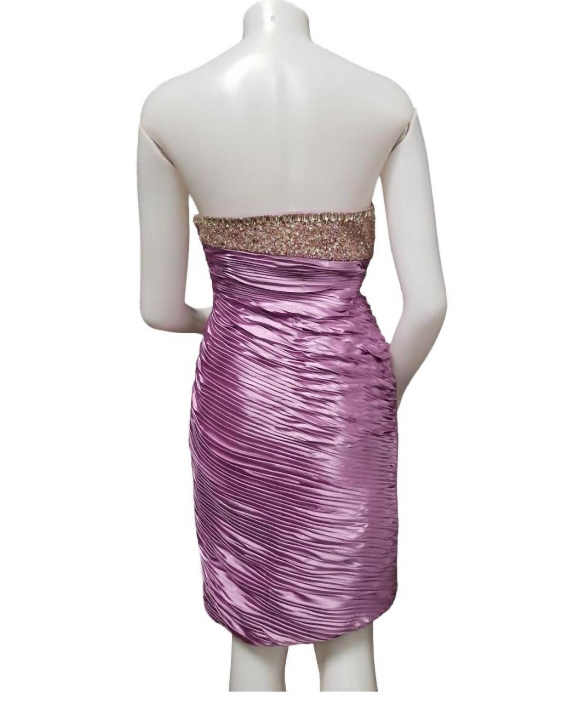 Style 1-3199520005-1901 Terani Couture Size 6 Purple Cocktail Dress on Queenly