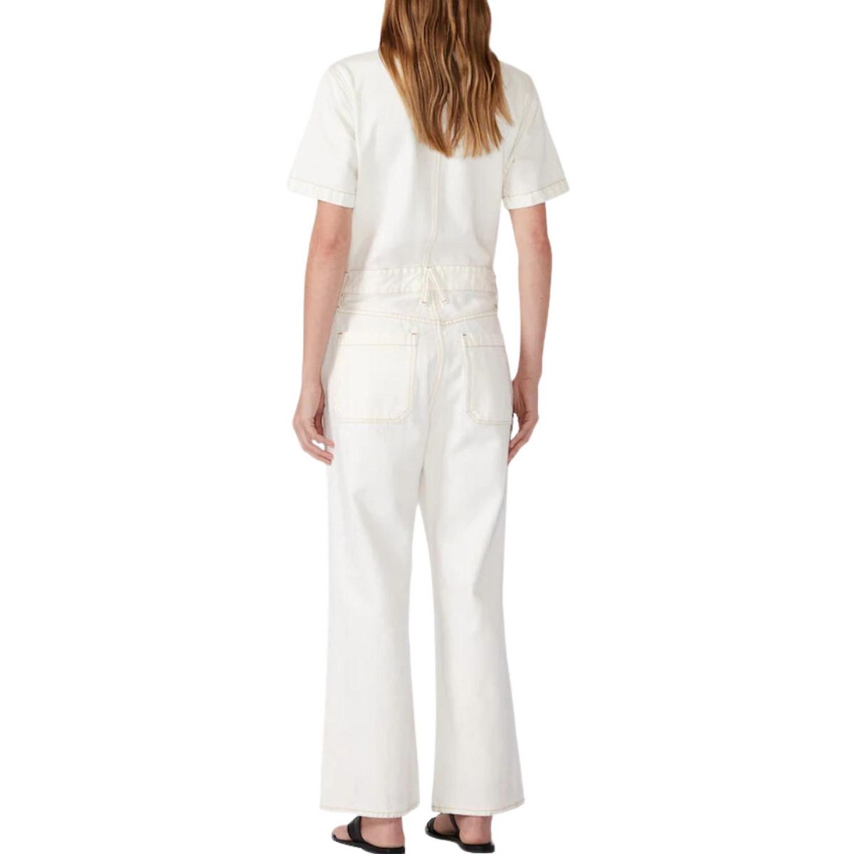 Style 1-3388785949-149 SLVRLAKE Size L High Neck Sequined White Formal Jumpsuit on Queenly