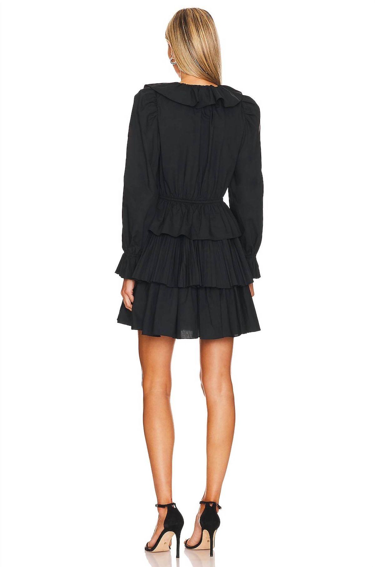 Style 1-3832721525-1498 Ulla Johnson Size 4 Long Sleeve Black Cocktail Dress on Queenly