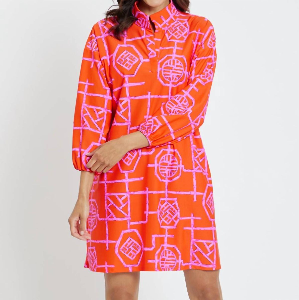 Style 1-4073893694-1691 JUDE CONNALLY Size XL Long Sleeve Pink Cocktail Dress on Queenly
