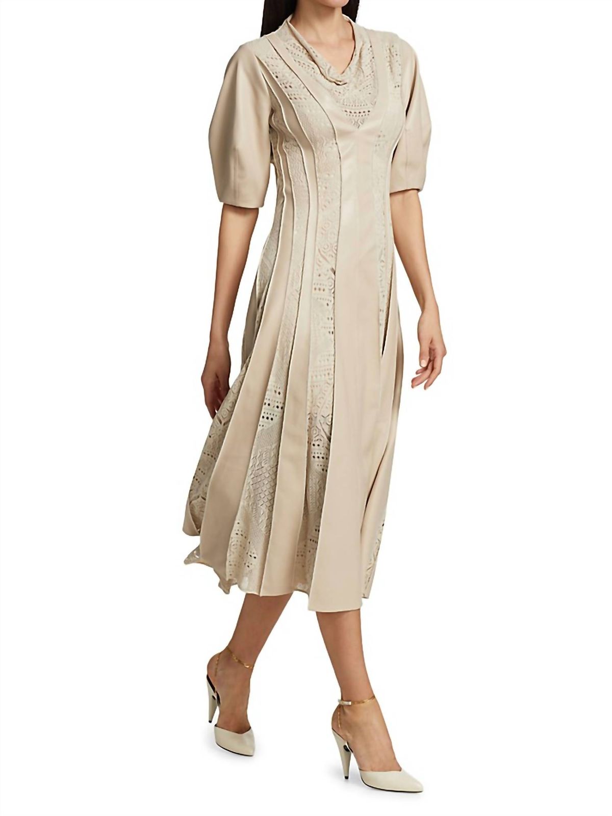 Style 1-510222356-1901 JONATHAN SIMKHAI Size 6 Nude Cocktail Dress on Queenly