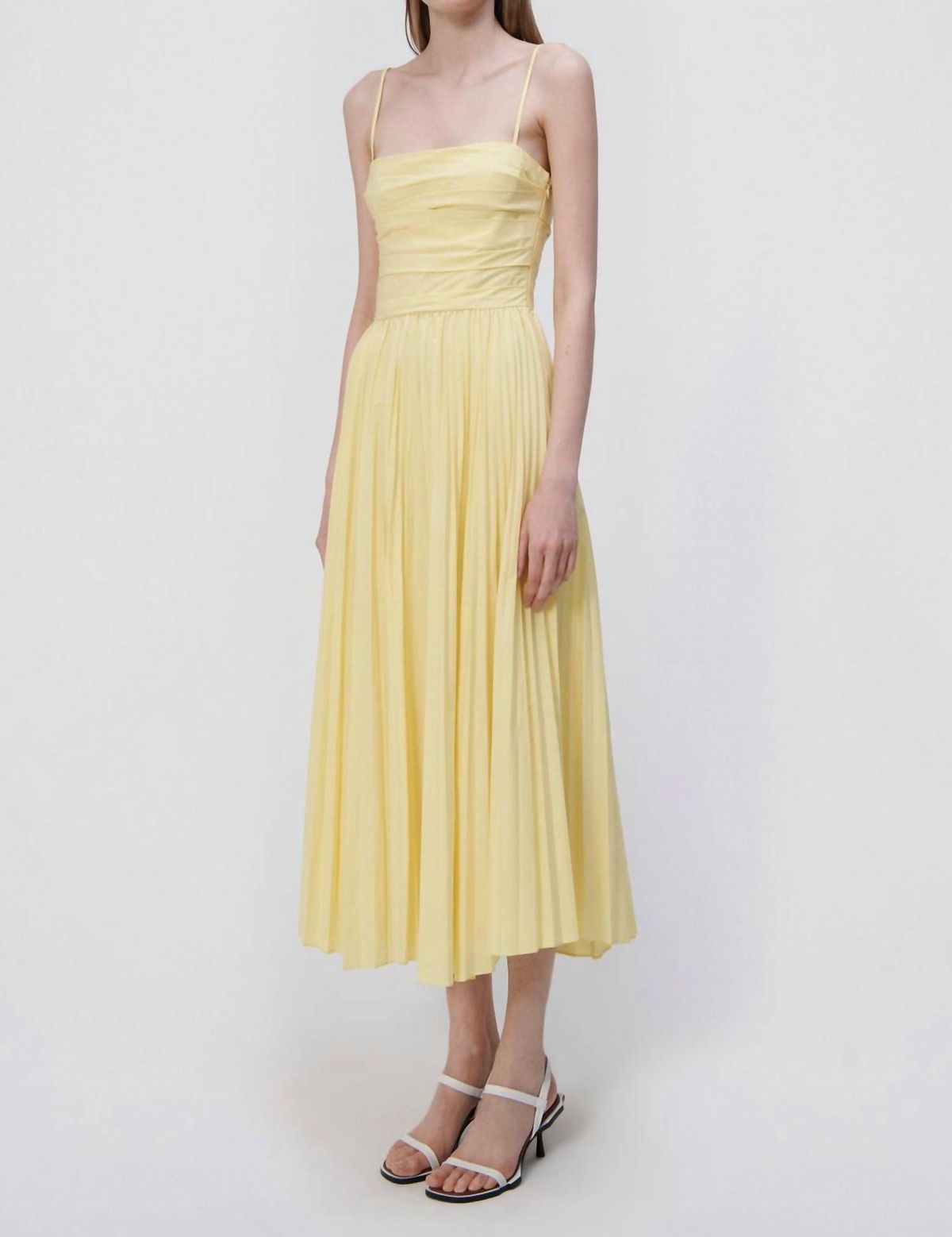 Style 1-595155341-1498 JONATHAN SIMKHAI Size 4 Yellow Cocktail Dress on Queenly