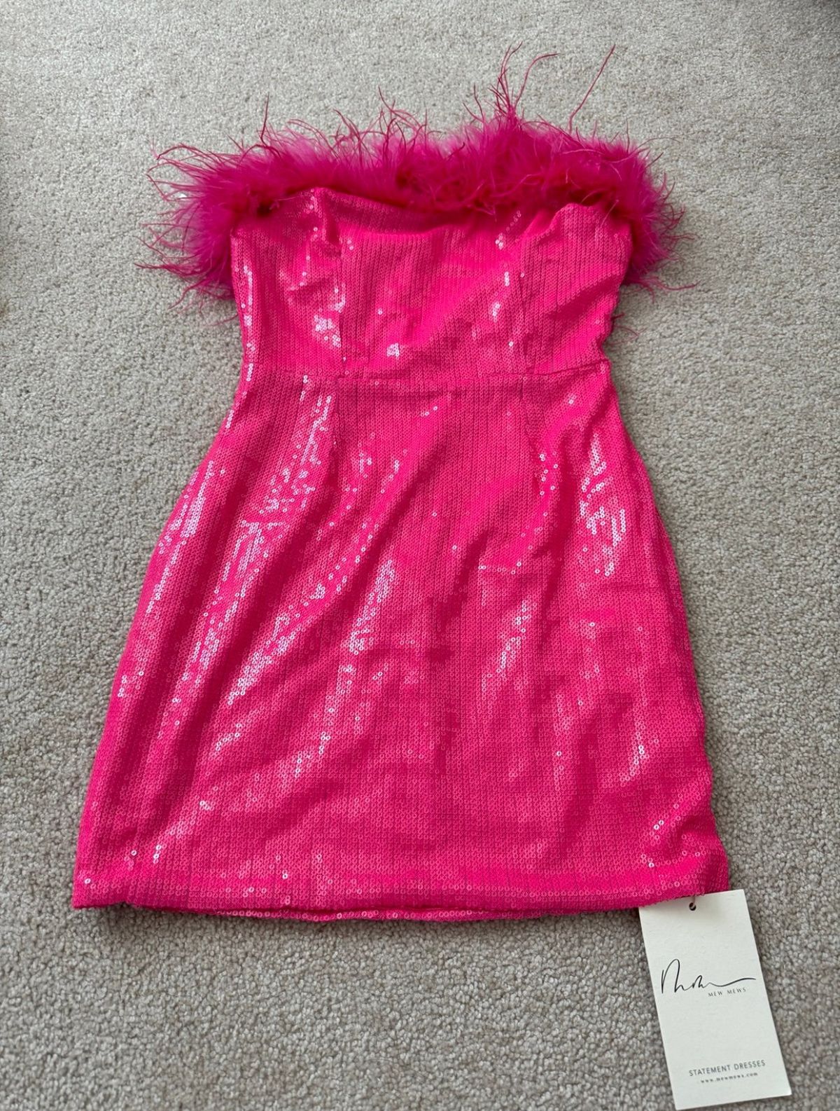 Mew Mews Size XS Prom Strapless Pink Cocktail Dress on Queenly