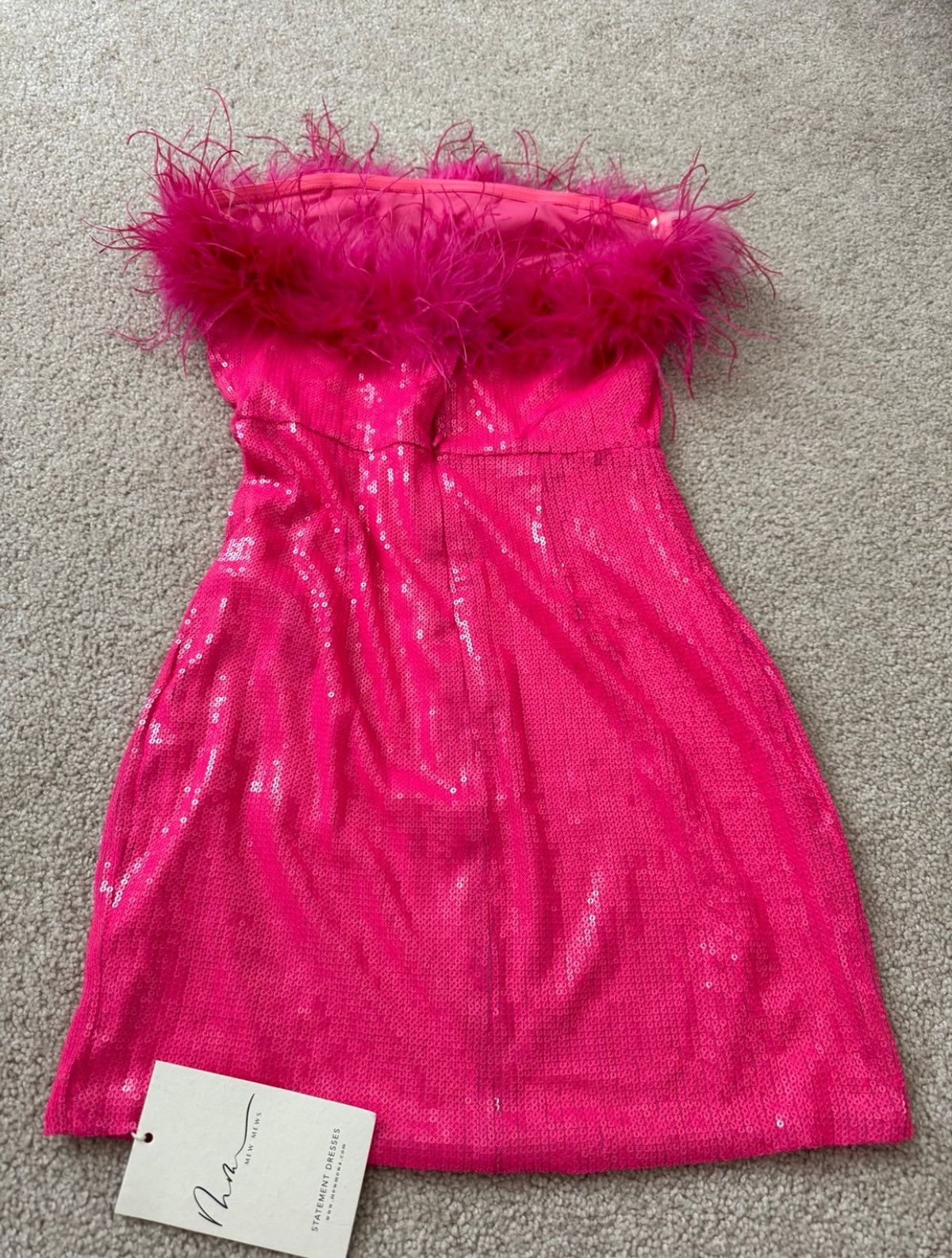 Mew Mews Size XS Prom Strapless Pink Cocktail Dress on Queenly