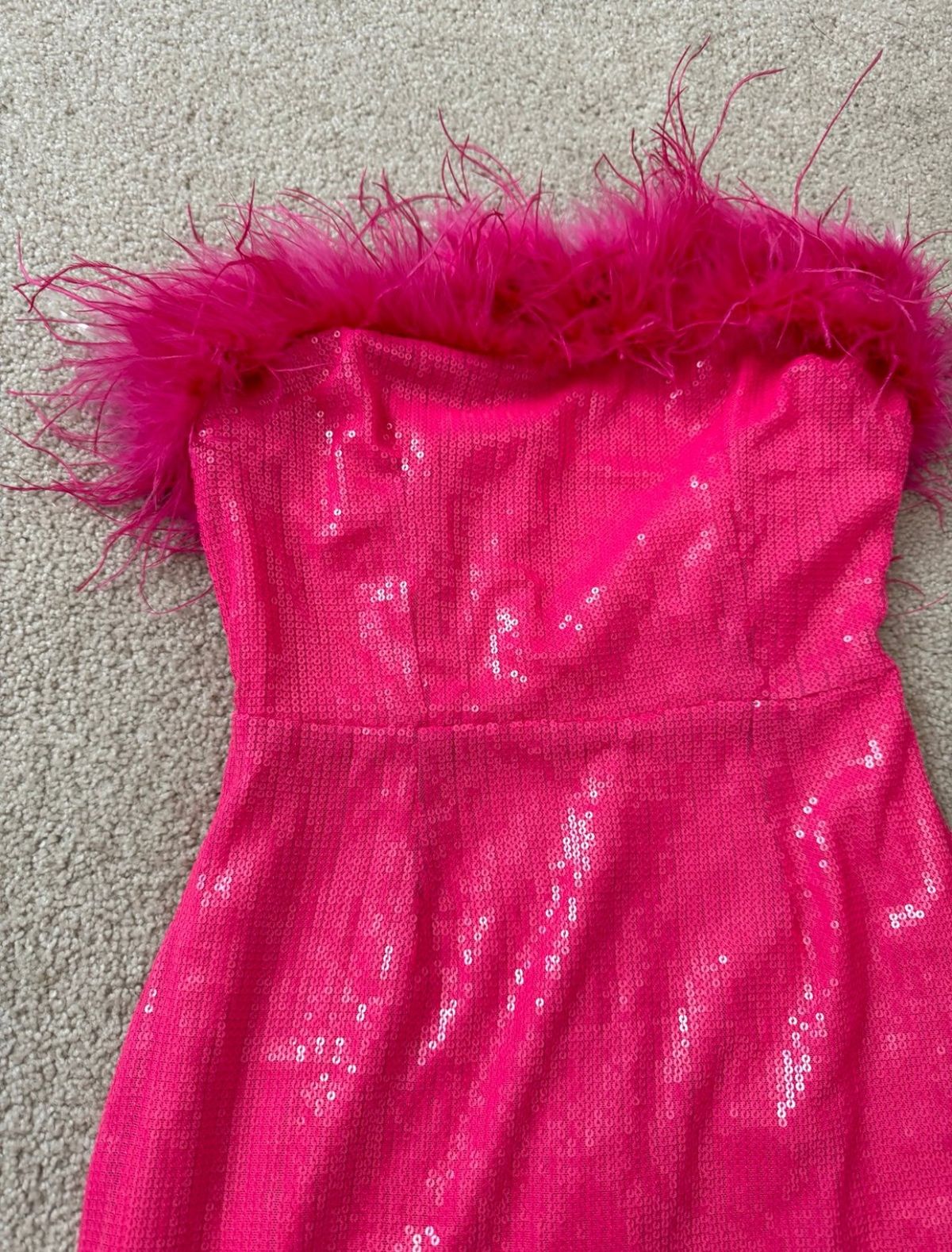 Mew Mews Size XS Prom Strapless Pink Cocktail Dress on Queenly